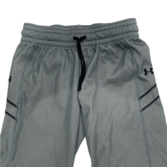 Under Armour Men’s Small Gray and Black Split Hem Track Pants Size Small - Picture 2 of 6